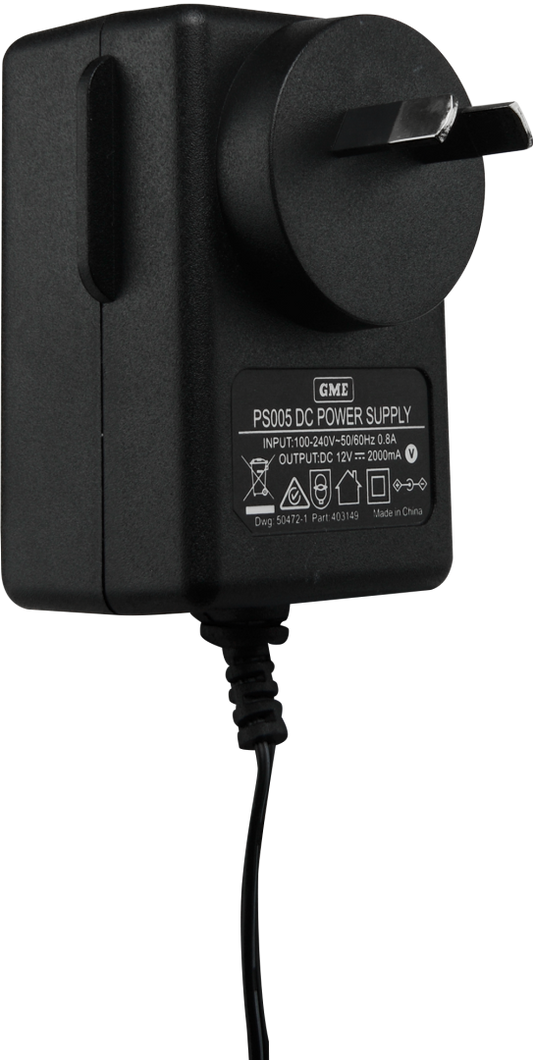 PS005 2 AMP POWER SUPPLY – SUIT BCD022 / BCD023
