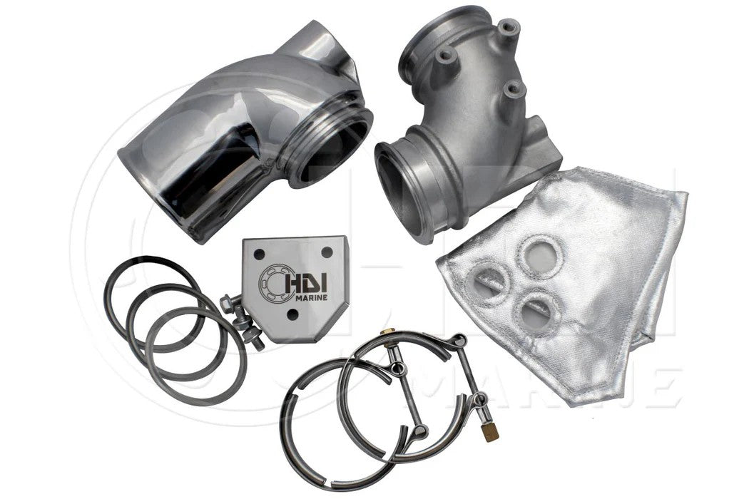 Yanmar 4LHA Exhaust Mixing Kit (gearbox applications) HOT2KIT