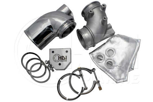 Yanmar 4LHA Exhaust Mixing Kit (gearbox applications) HOT2KIT