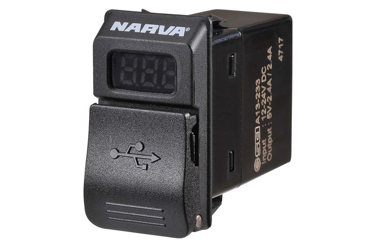 63219BL Narva USB Volt Meter | Genuine Narva Electrical