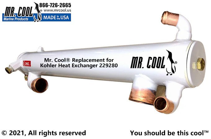229280 Aftermarket Kohler Heat Exchanger | Sawley's Select Marine Parts