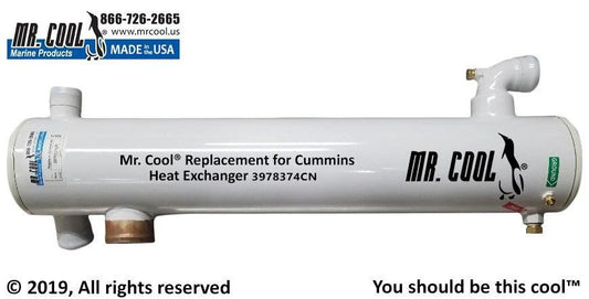 3978734CN Aftermarket Cummins Heat Exchanger 5 x 27 in | Sawley's Select Marine Parts
