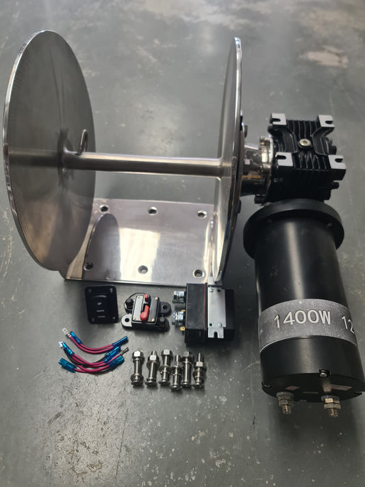 AW1400 Budget Anchor Winch - 1400W Motor - for 7m to 10m Boats | Anchor Winch