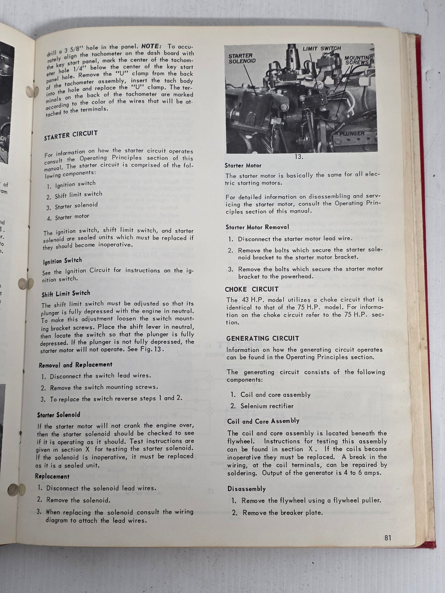 1961 Scott Outboard Motors Service Manual | Genuine Used Manual