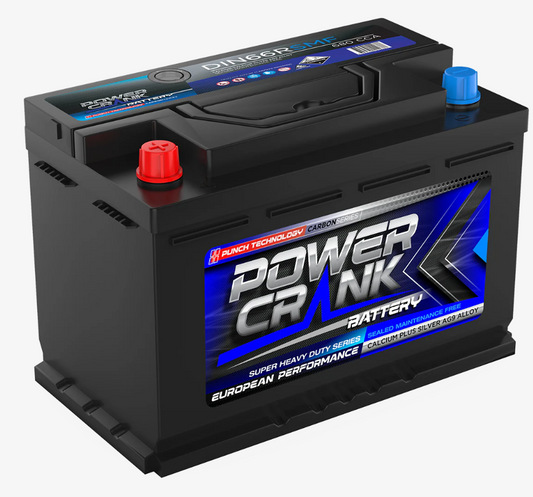 DIN66RSMF Power Crank 680 CCA Battery | European Series