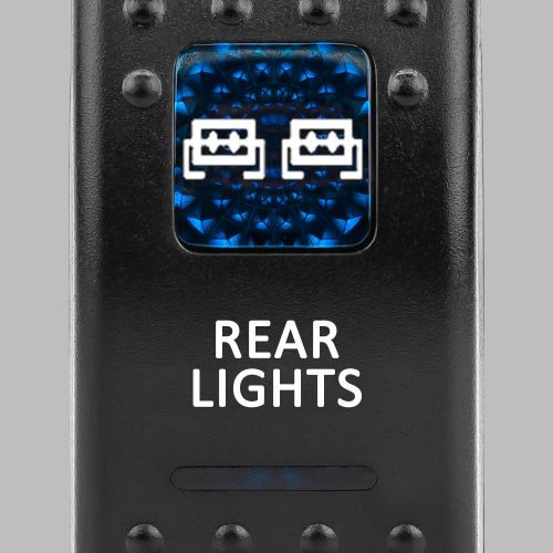 ROKSWCH-REAR Rocker Switch for 4x4 Rear Work Lights Back Lit Blue | Genuine STEDI Product