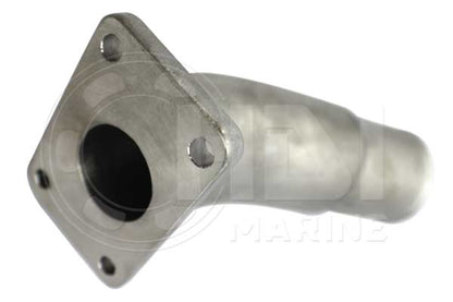 128890-13530 Aftermarket Yanmar Stainless Steel Exhaust Elbow 17mm Water Inlet 128370-12530 / 128397-13530 HDI GMS | Sawley's Select Marine Parts