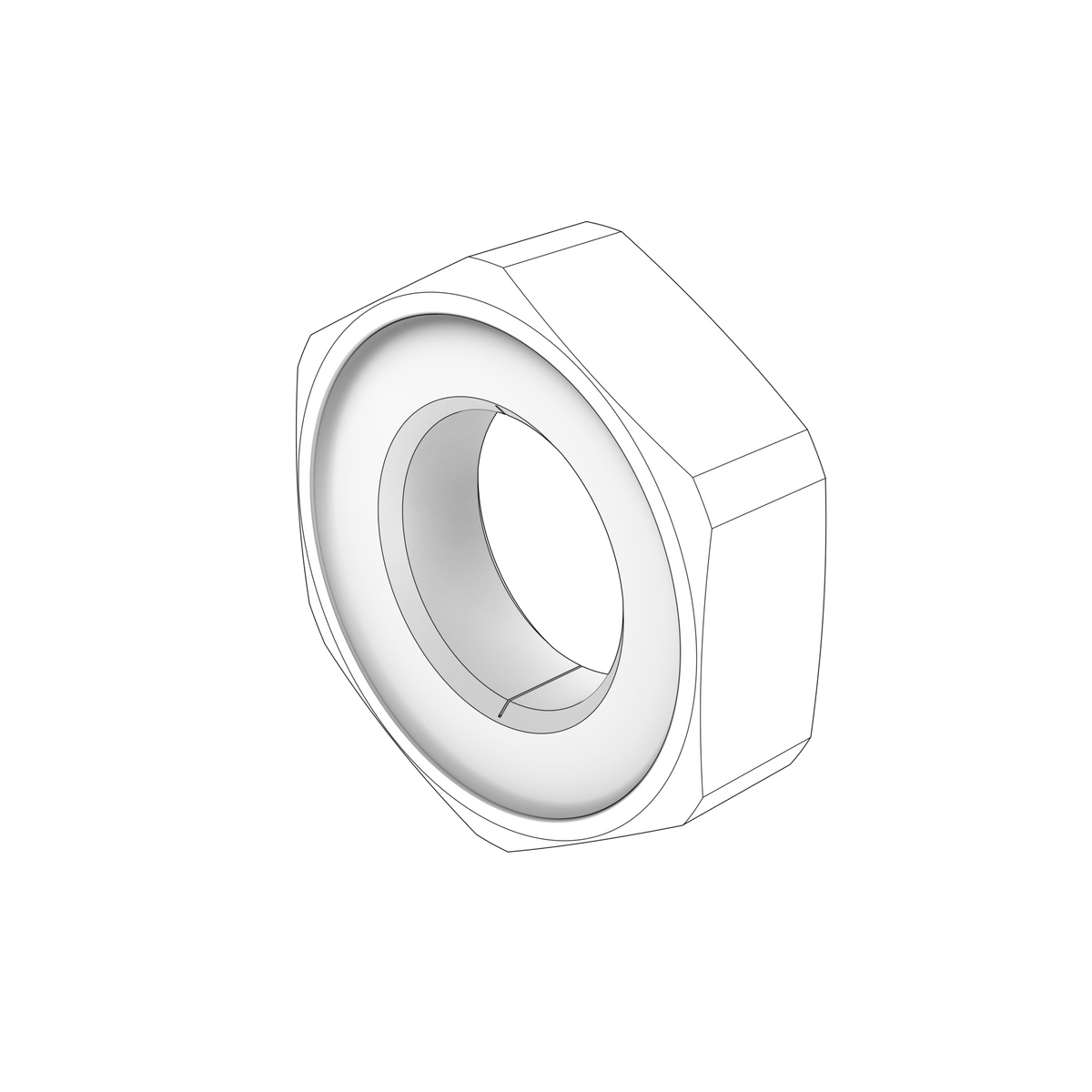3861203 Nut | Genuine Volvo Penta Part - photo 2 of 2