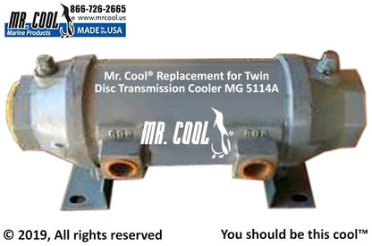 5114A Aftermarket Twin Disc Transmission Cooler | Sawley's Select Marine Parts