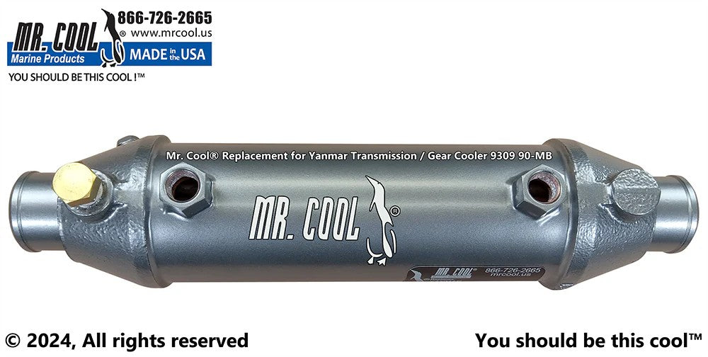 MRC9309-90MB Aftermarket Yanmar ZF85A Oil Cooler 1-3/4 in Hose | Sawley's Select Marine Parts
