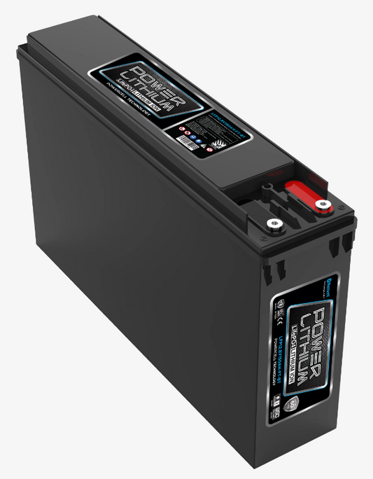 LFP12.8V200AH-FT-BT Power Crank 200 AH Battery | 12V Lithium Front Terminal Deep Cycle