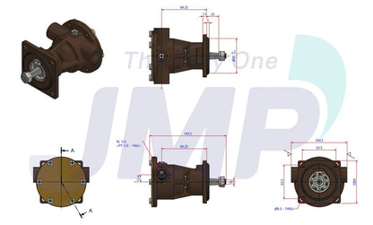 JPR-NL10IP Northern Lights M753, M773, M843, M844 Seawater Pump 25-12057 Replacement NL10IP