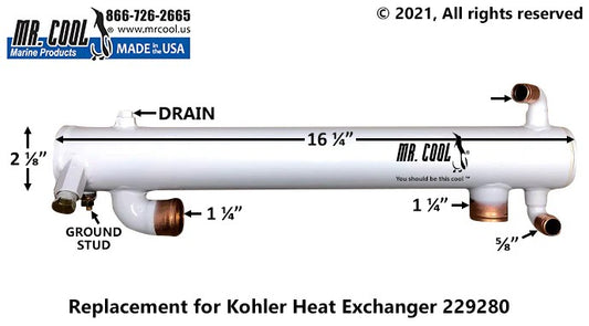 229280 Aftermarket Kohler Heat Exchanger | Sawley's Select Marine Parts