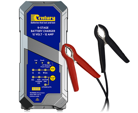 190013 Century CC1212-Xli 12VOLT 12AMP
(Lithium Compatible) Charger