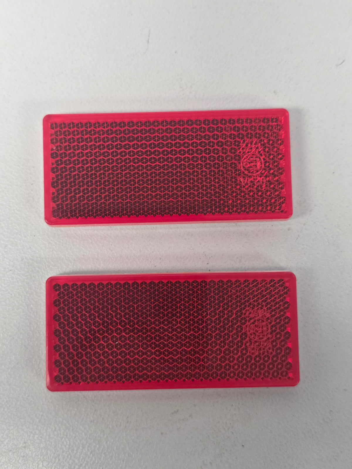 E5014-2 Mackay 2453S Dunbier Reflector Red Self Adhesive Clamshell Pack Pair | Marine Trailer Part