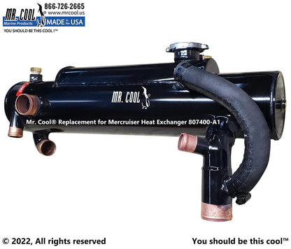 807400A1 Aftermarket Mercruiser V8 Big Block 7.4L/8.2L Heat Exchanger | Sawley's Select Marine Parts