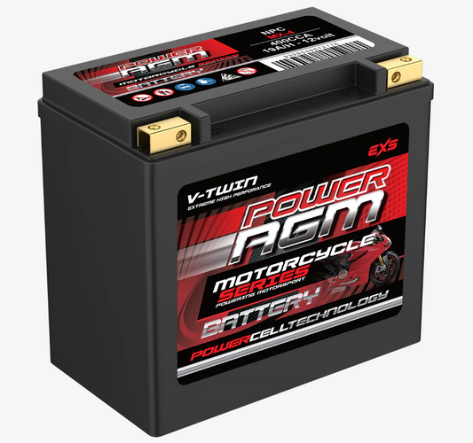 NPCMX4 Power Crank 400 CCA 19 AH Battery | Power AGM MX Series
