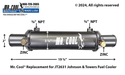 JT2631 Aftermarket Johnson & Towers Fuel Cooler | Sawley's Select Marine Parts