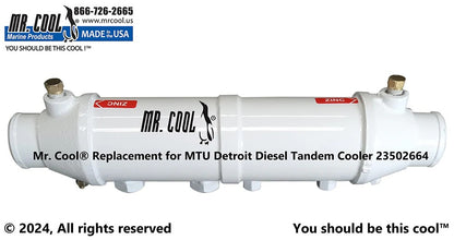 23502664 Aftermarket MTU Detroit Diesel Cooler | Sawley's Select Marine Parts