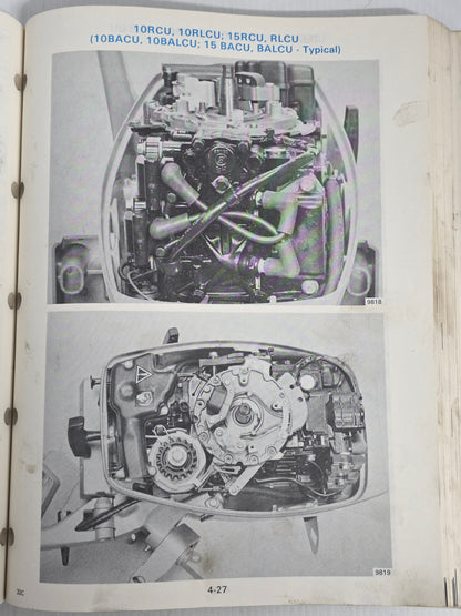 1986 Johnson CU 9.9HP through 30HP Service Manual | Genuine Used Manual