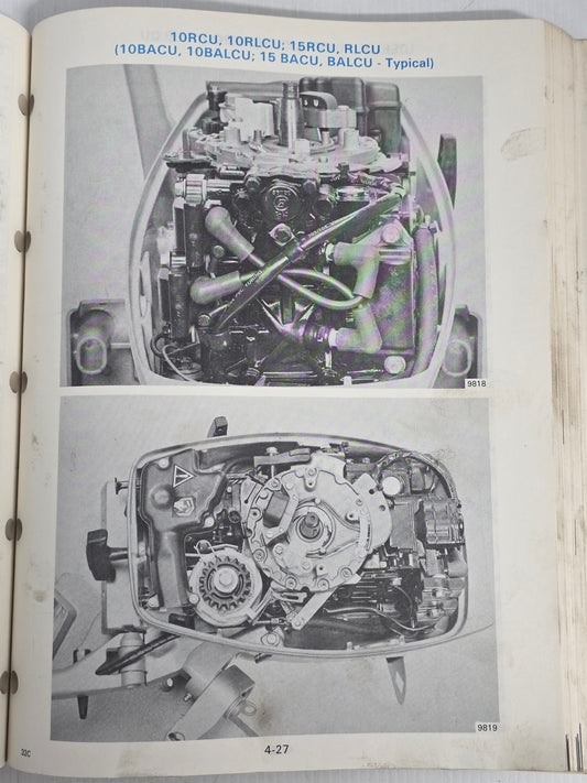 1986 Johnson CU 9.9HP through 30HP Service Manual | Genuine Used Manual - photo 2 of 2