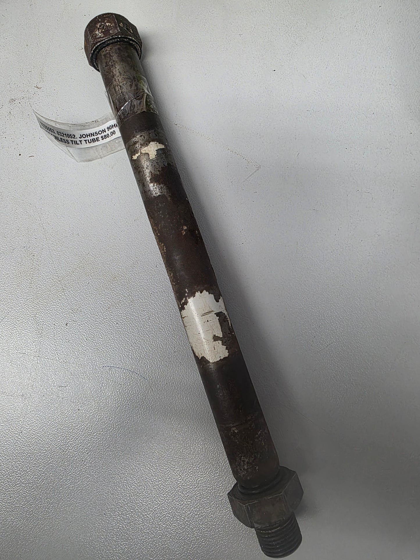 0335553 0321052 Johnson 90HP Stainless Tilt Tube Tube | Genuine Used Part