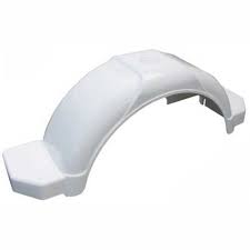 2390 Dunbier White Plastic Guard 14" (NO FLAP) Mackay H3704