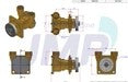 JPR-CT0150 Aftermarket Caterpillar C1.5/C2.2 Seawater Pump 4255421 | Sawley's Select Marine Parts