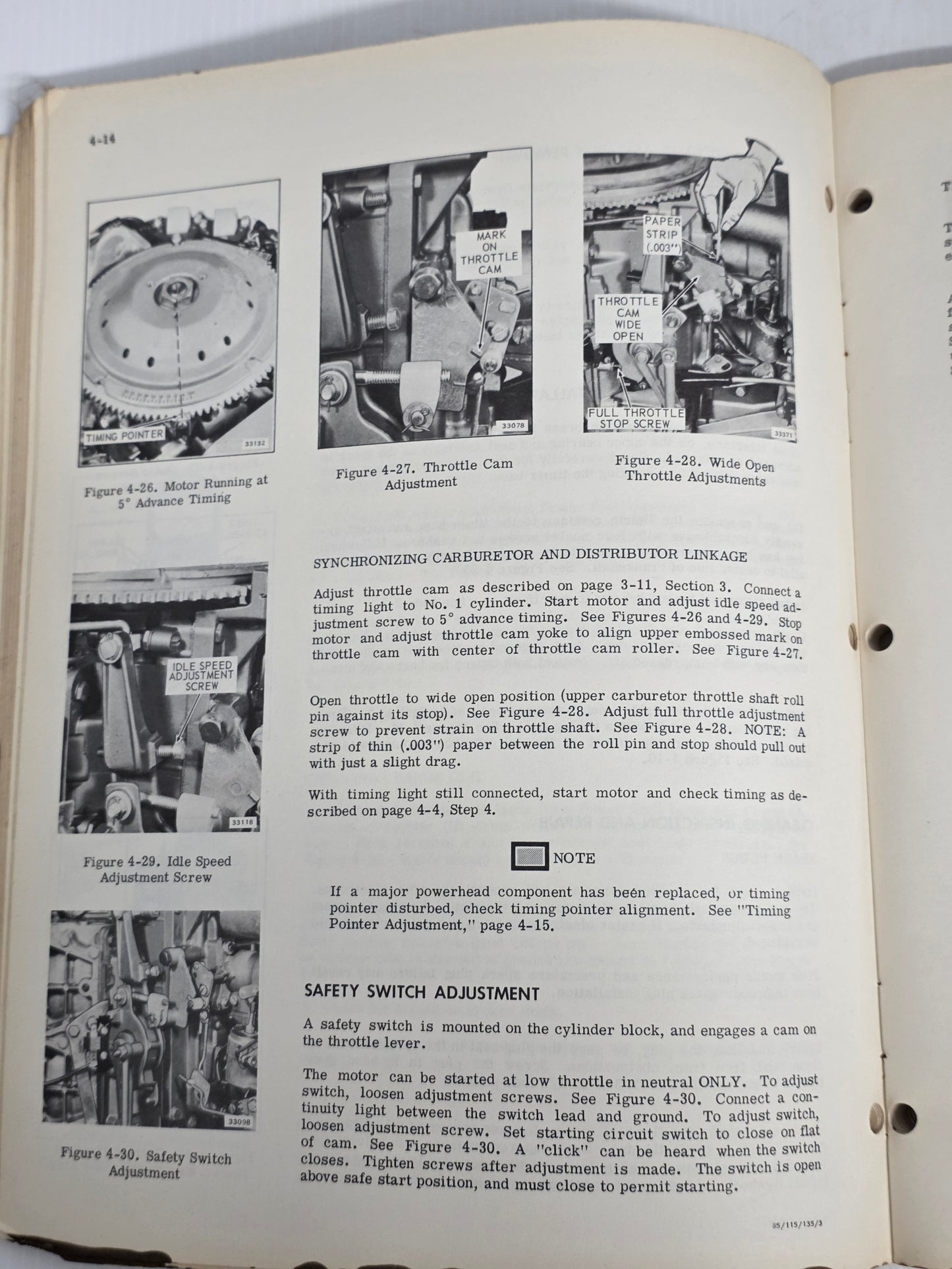 1973 Evinrude Starflite 85HP Service Manual | Genuine Used Manual