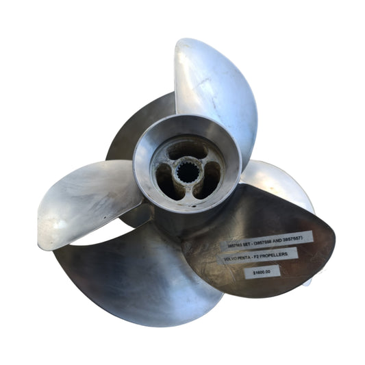 3857563 Volvo Penta F2 Stainless Steel Duoprop Propeller Set – DPS/DPS-A | Genuine Used Part