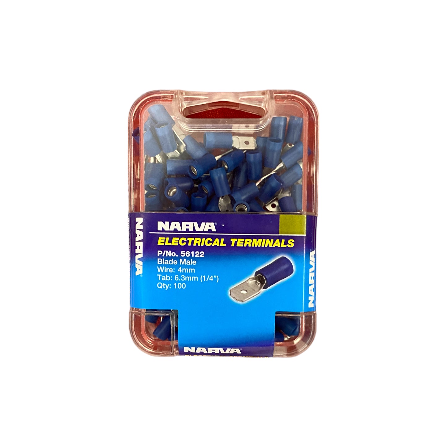 56122 Narva Male Blade Terminal Blue (100pk) | Genuine Narva Electrical
