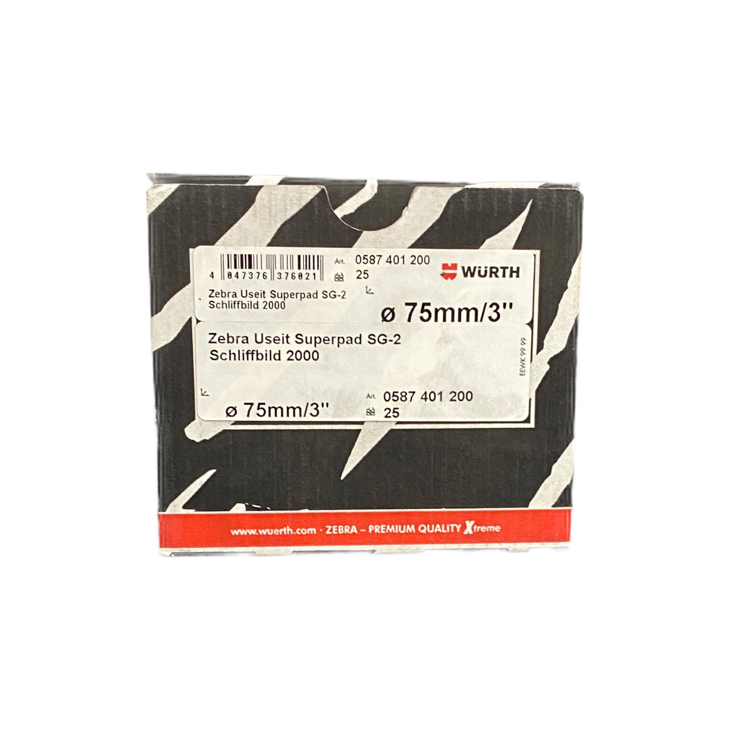 0587401200 Finishing disk 2000 5PK | Genuine Wurth Product