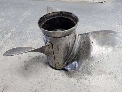 0389948 OMC Propeller 13 3/8 x 17 Stainless Steel | Genuine Used Part