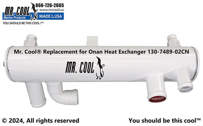 MEC 130-7489-02CN Aftermarket Onan MDKD/MDKB Heat Exchanger | Sawley's Select Marine Parts