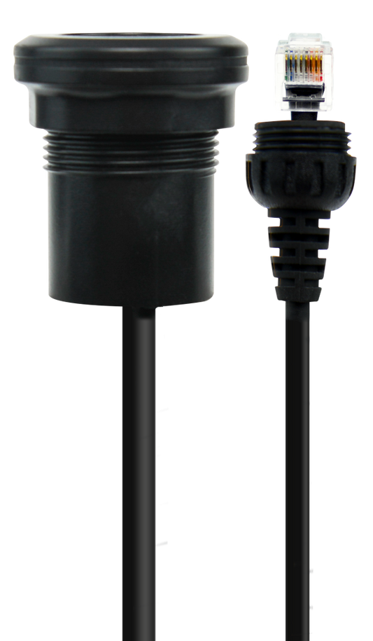 LE119 IP67 MICROPHONE EXTENSION LEAD (2M) WITH PANEL MOUNT – SUIT XRS-390C
