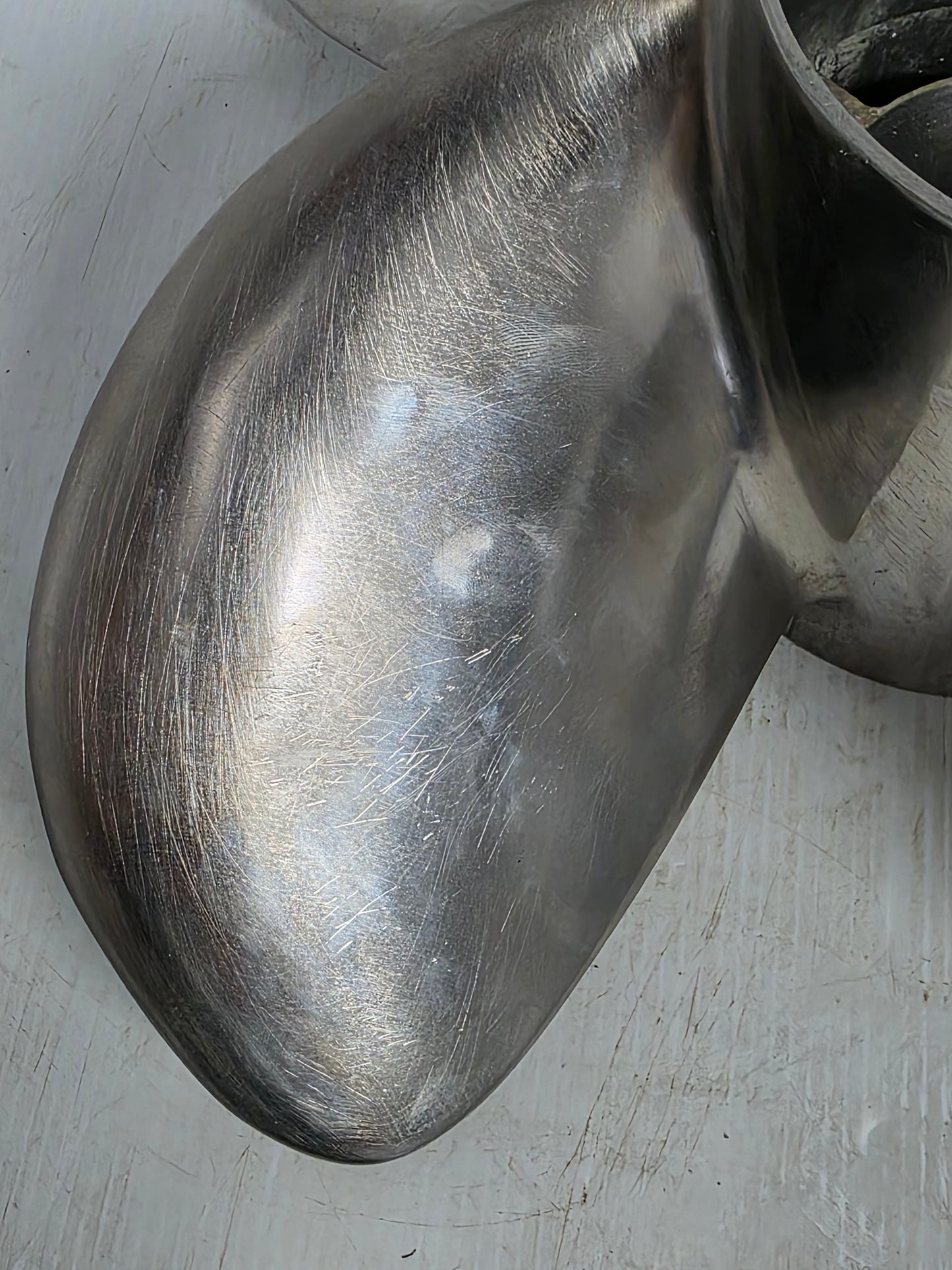 8M0123408 MerCruiser Bravo Three 15 1/2 x 24 LH Four-Blade Stainless Steel Front Propeller | Genuine Used Part