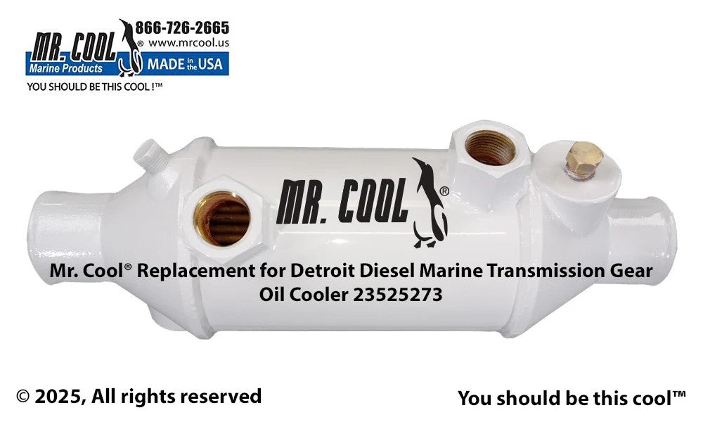 23525273 Aftermarket MTU Detroit Diesel Oil Cooler | Sawley's Select Marine Parts