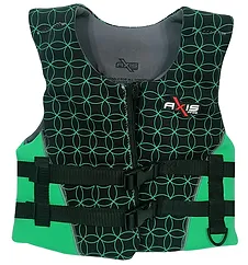 603462G Axis Neoprene PFD Level 50S Junior Green | Marine Safety Gear