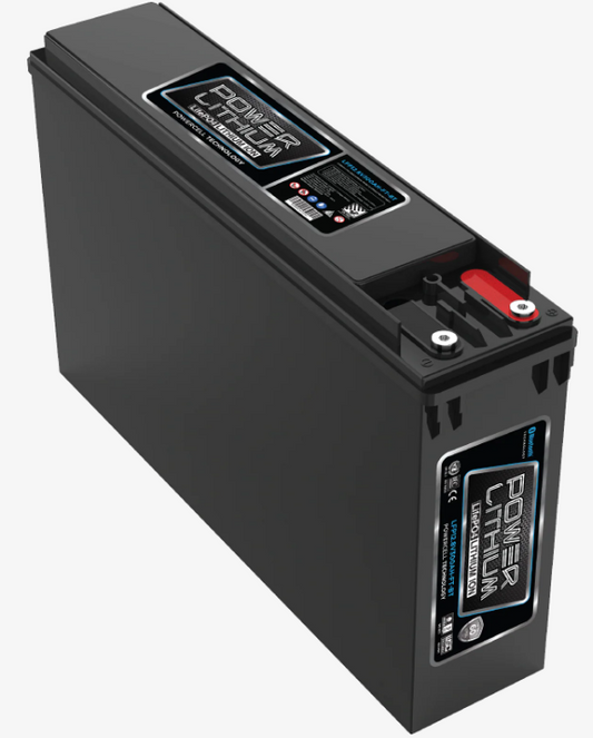 LFP12.8V300AH-FT-BT Power Crank 300 AH Battery | 12V Lithium Front Terminal Deep Cycle