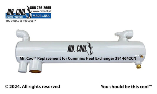 4019958CN Aftermarket Cummins 6BT/6BTA Heat Exchanger 4 x 25 in 3914642 | Sawley's Select Marine Parts