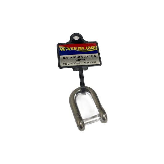 920506 Stainless Steel "D" Shackle - Slot head 6mm