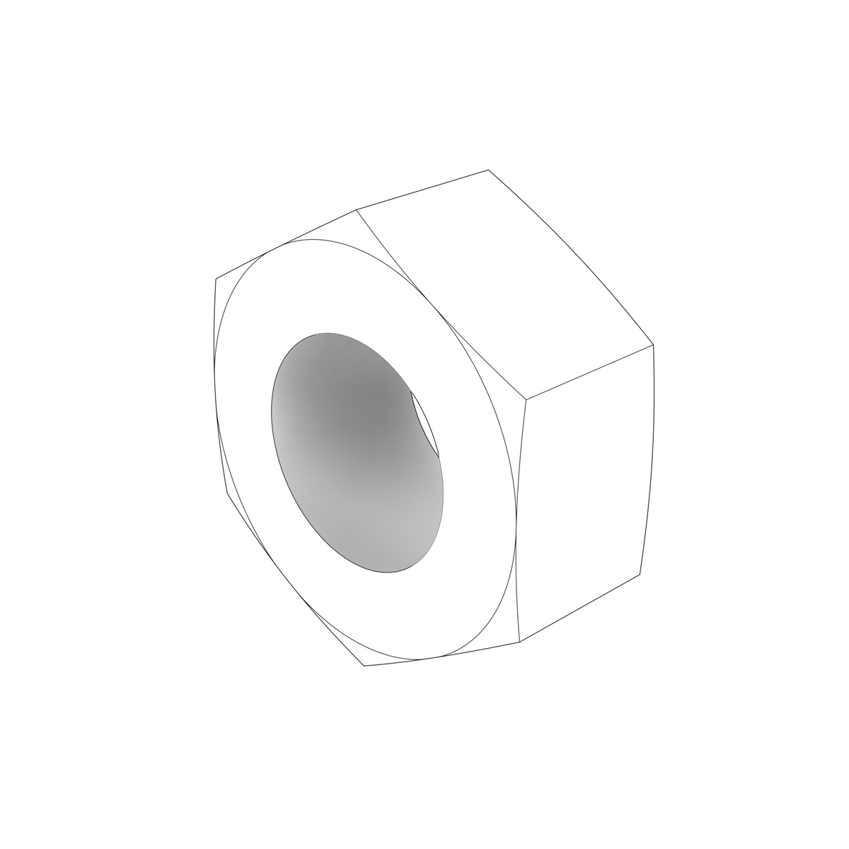 955779 Hexagon Nut | Genuine Volvo Penta Part - photo 2 of 2