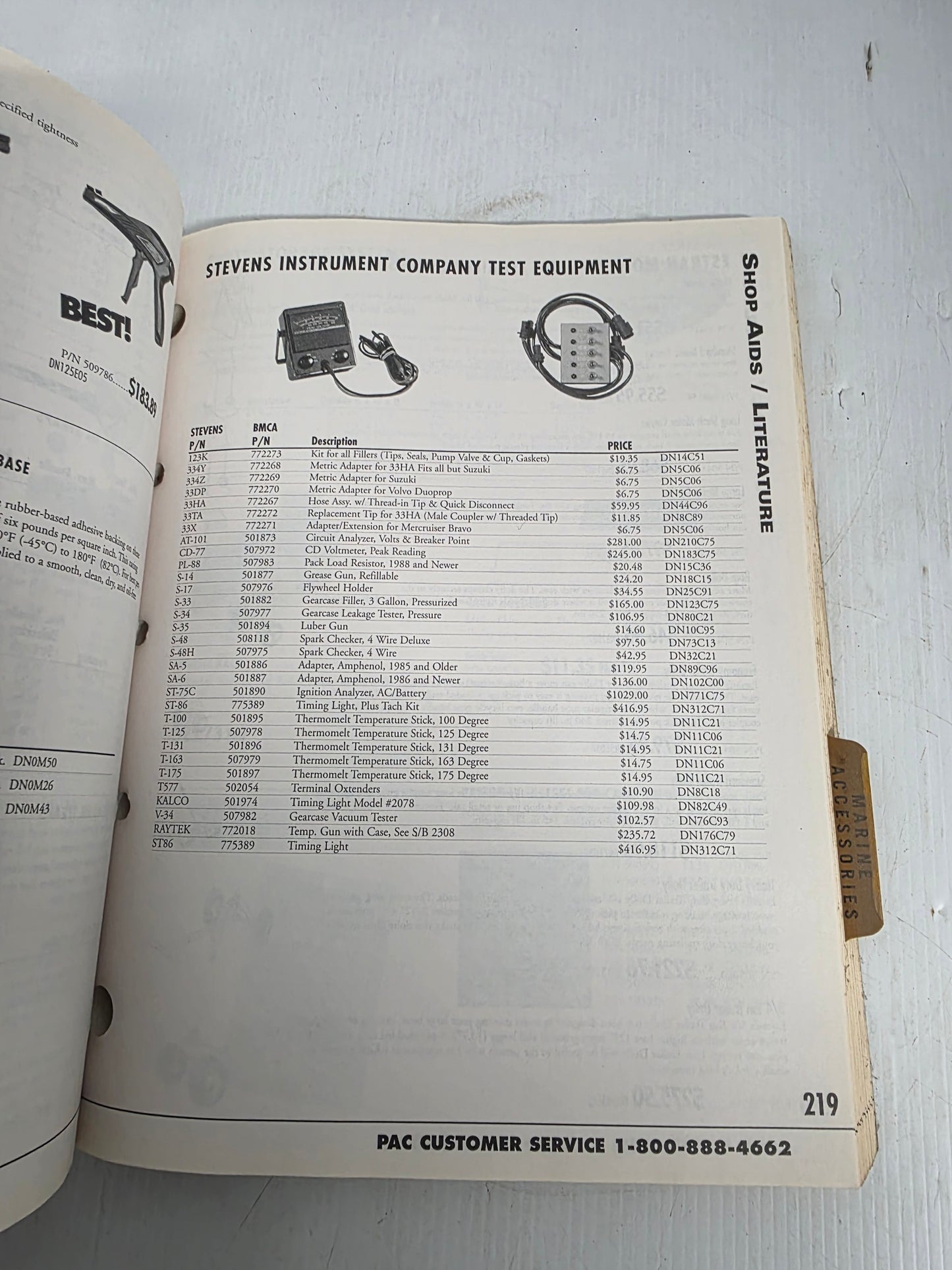 2003 Evinrude/Johnson Parts & Accessories Catalogue | Genuine Used Manual