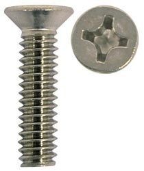910064 S/S CSK Metal Thread 3/16 x 2.1/2" (2Pcs) | Marine Stainless Fastener