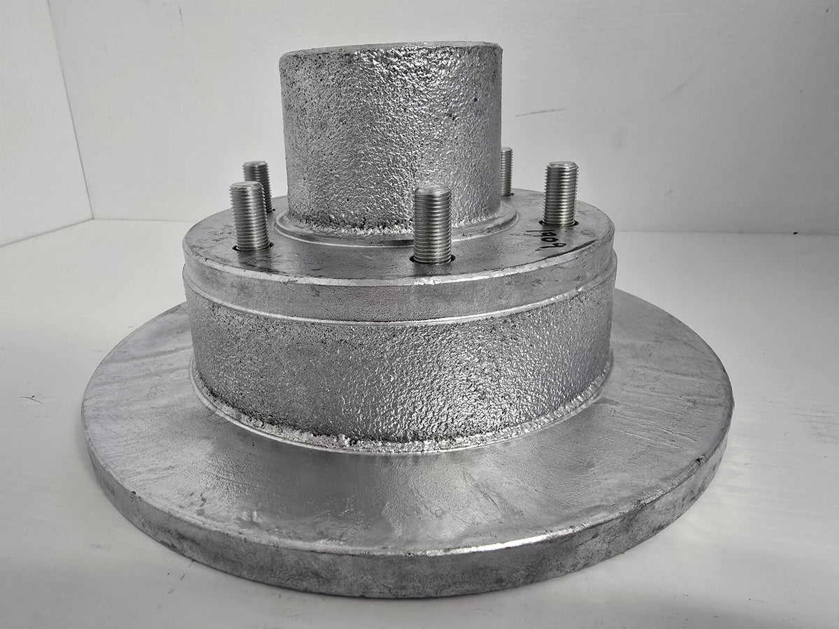 A1318G Mackay 1909 Dunbier LandCruiser Disc Hub 16mm Mechanical/Hydraulic 6-Stud with Bearings, Galvanised. | Marine Trailer Part - photo 5 of 7