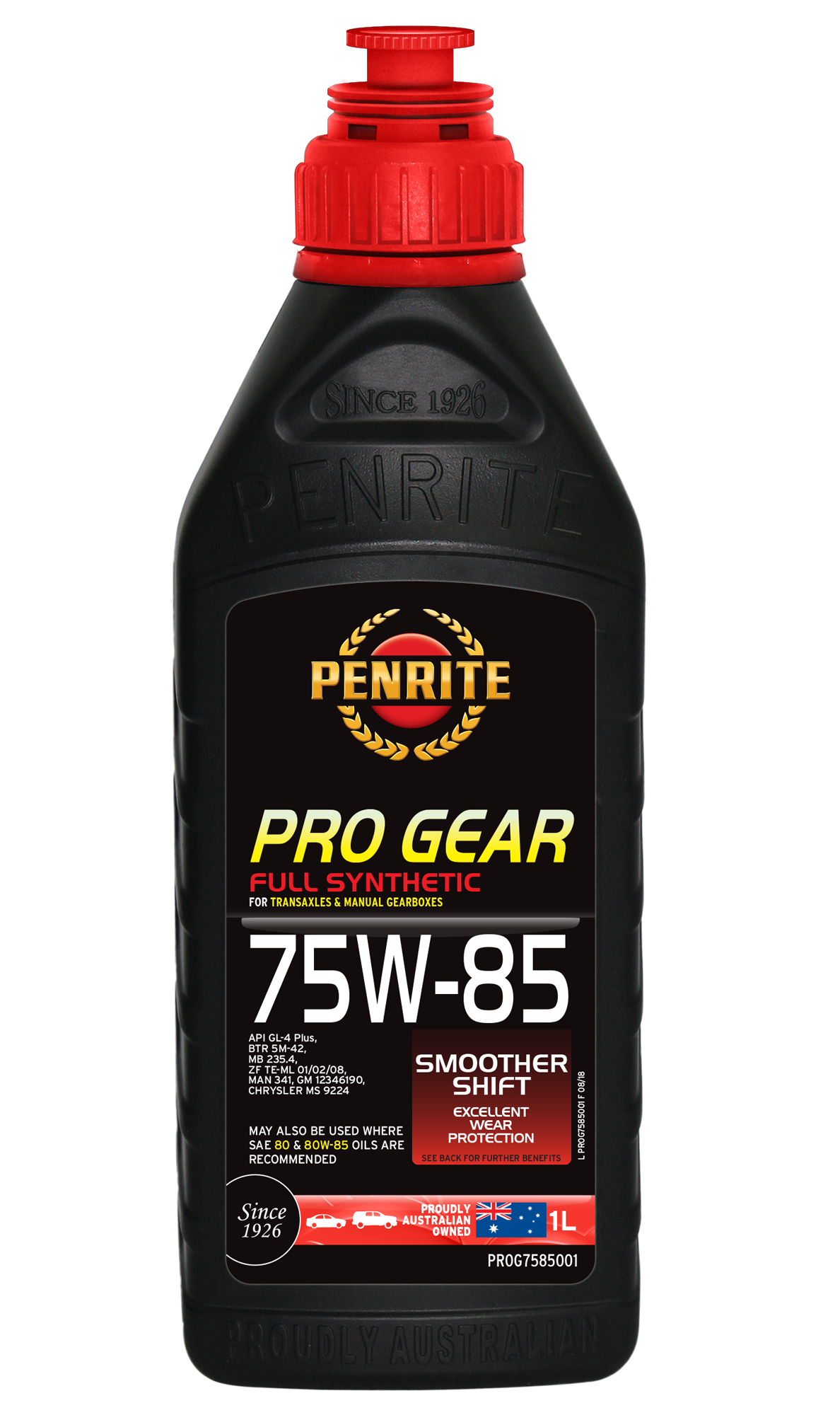 PROG7585001 Penrite Pro Gear 75W-85 (Full Synthetic) 1L | Genuine Penrite Lubricants