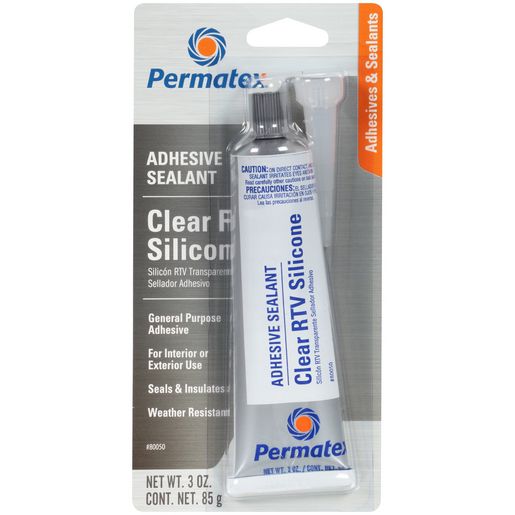 80050 Permatex Clear Silicone Adhesive Sealant | Marine Sealant & Adhesive