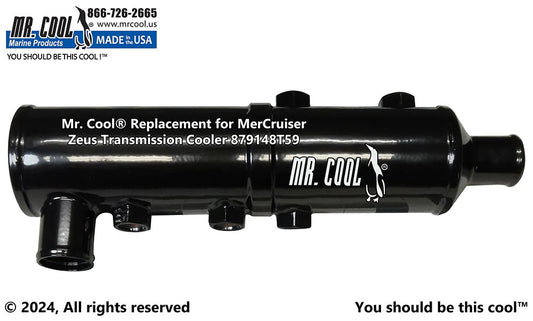 879148T59 / 8M0181739 Aftermarket Mercruiser Zeus 3000 Vertical Transmission/Power Steering Oil Cooler | Sawley's Select Marine Parts