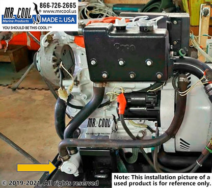 130-6547-03CN Aftermarket Onan MDKAL/MDKAV/MDKAW/MDKAZ Heat Exchanger 130-4702, 130-4985, 130-6547-02, 130-6547-03 | Sawley's Select Marine Parts