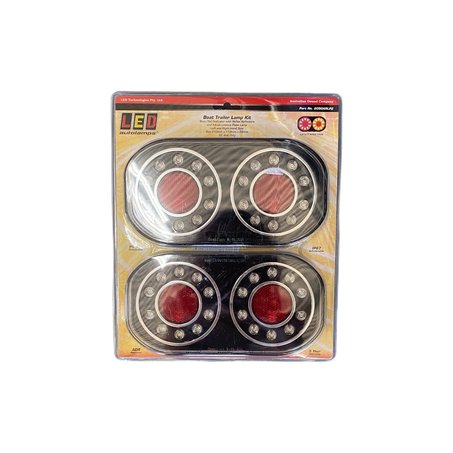 209GARLP2 Stop/Tail/Indicator Lamp | Marine Trailer Part